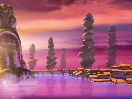 2.5D environment concept art