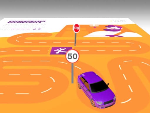 AR animation applied to press advertising