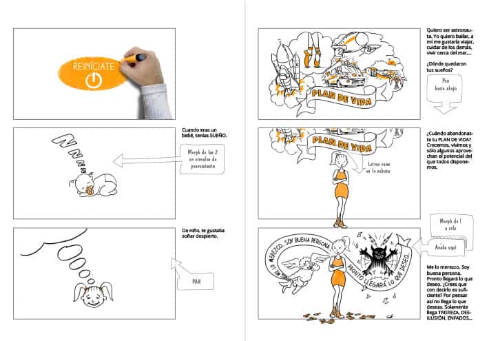 Storyboard for whiteboard animation