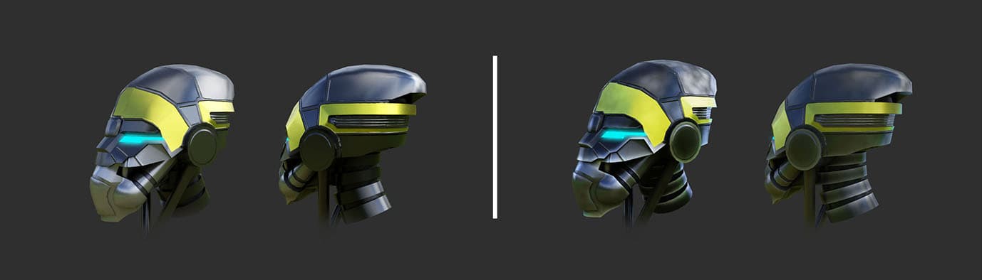 Robot head 3D model by los bionicos